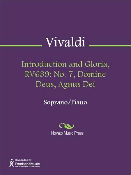Introduction and Gloria, RV639: No. 7, Domine Deus, Agnus Dei