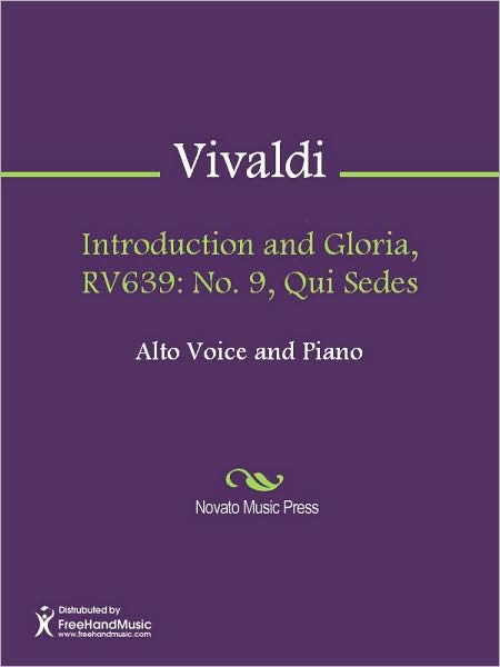 Introduction and Gloria, RV639: No. 9, Qui Sedes
