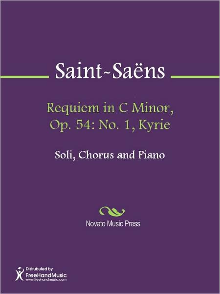 Requiem in C Minor, Op. 54: No. 1, Kyrie