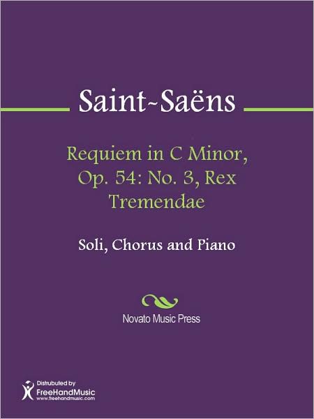 Requiem in C Minor, Op. 54: No. 3, Rex Tremendae