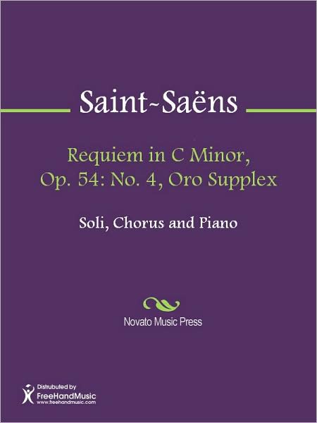 Requiem in C Minor, Op. 54: No. 4, Oro Supplex