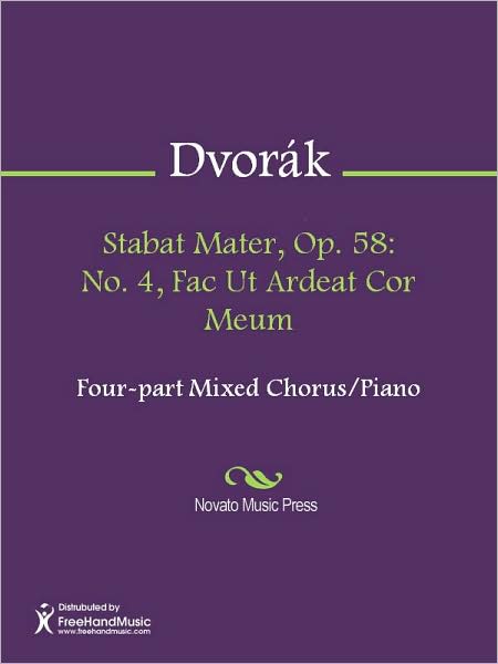 Stabat Mater, Op. 58: No. 4, Fac Ut Ardeat Cor Meum