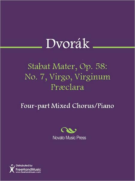 Stabat Mater, Op. 58: No. 7, Virgo, Virginum Praeclara