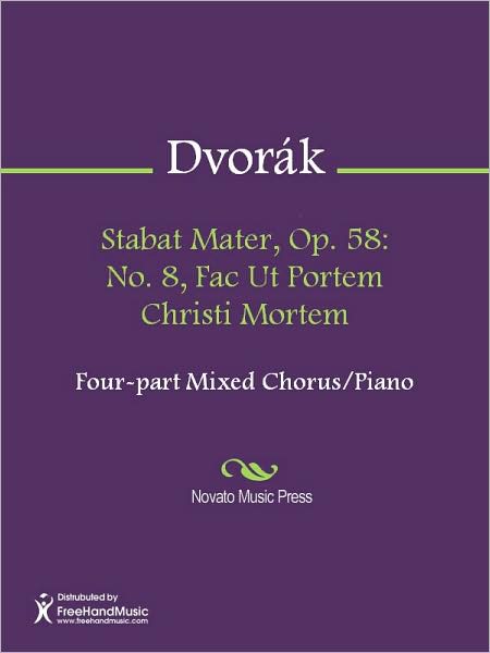 Stabat Mater, Op. 58: No. 8, Fac Ut Portem Christi Mortem