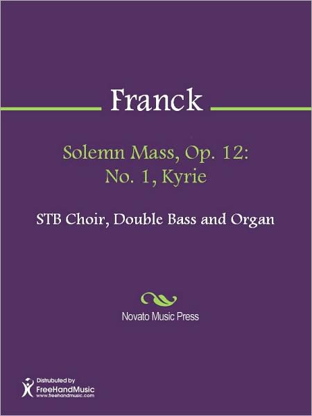 Solemn Mass, Op. 12: No. 1, Kyrie