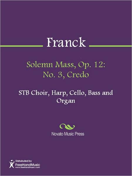 Solemn Mass, Op. 12: No. 3, Credo