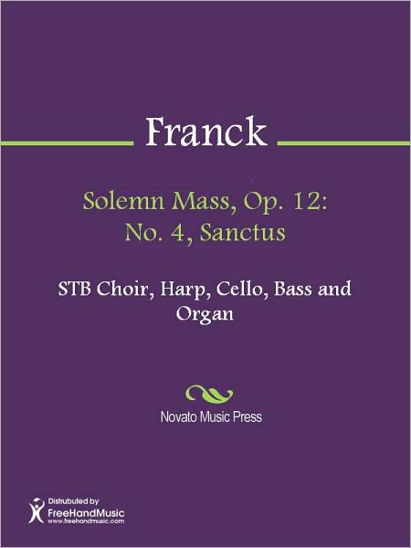 Solemn Mass, Op. 12: No. 4, Sanctus