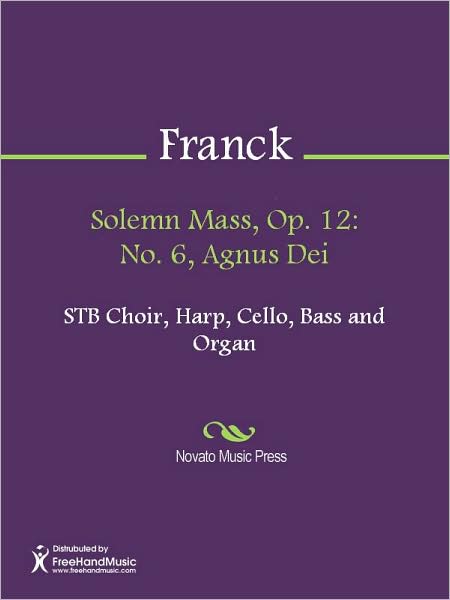 Solemn Mass, Op. 12: No. 6, Agnus Dei