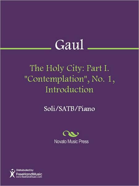 The Holy City: Part I. "Contemplation", No. 1, Introduction