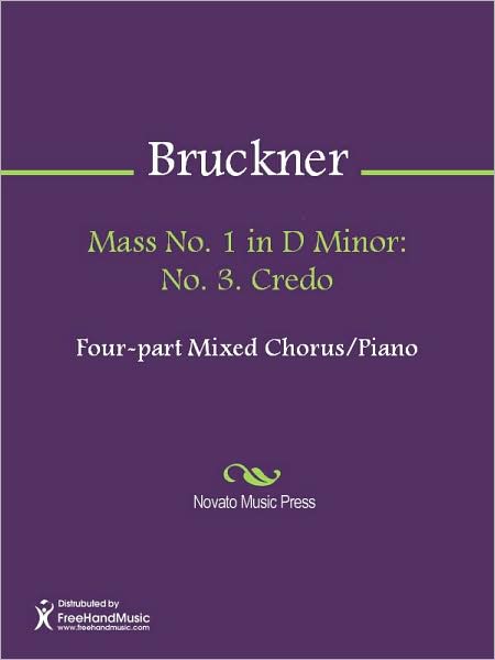 Mass No. 1 in D Minor: No. 3. Credo