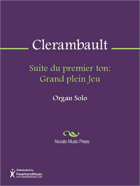 Suite du premier ton: Grand plein Jeu