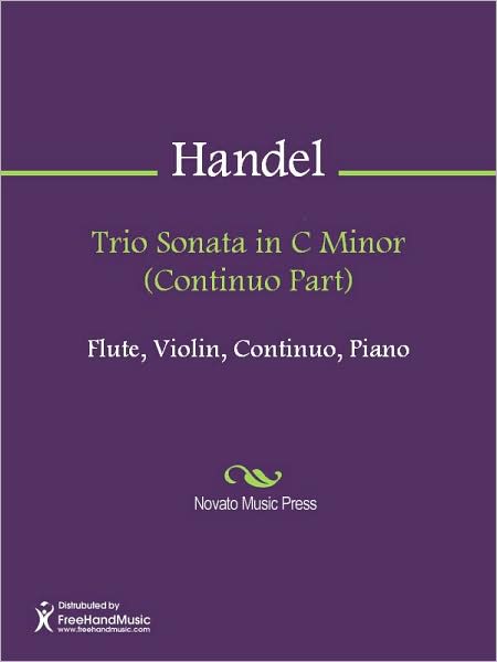 Trio Sonata in C Minor (Continuo Part)