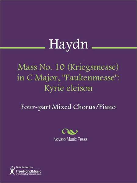 Mass No. 10 (Kriegsmesse) in C Major, "Paukenmesse": Kyrie eleison