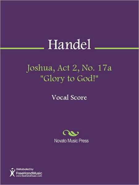 Joshua, Act 2, No. 17a "Glory to God!"