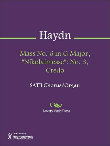 Mass No. 6 in G Major, "Nikolaimesse": No. 3, Credo