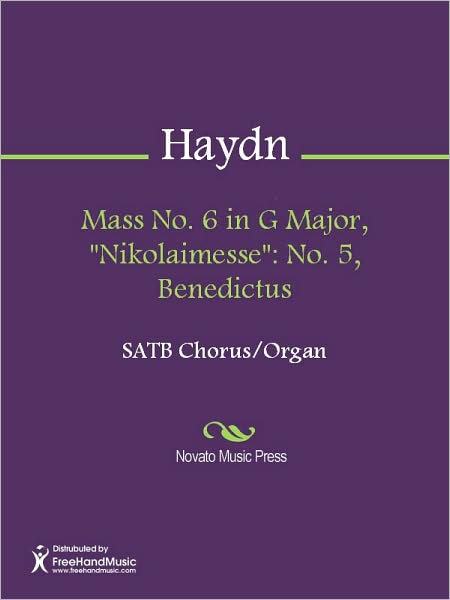Mass No. 6 in G Major, "Nikolaimesse": No. 5, Benedictus