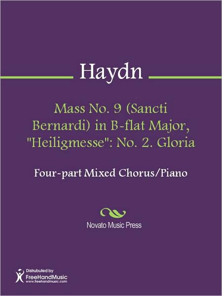 Mass No. 9 (Sancti Bernardi) in B-flat Major, "Heiligmesse": No. 2. Gloria
