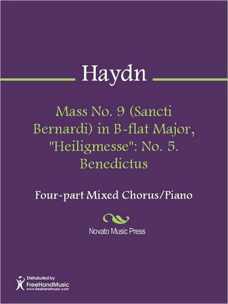 Mass No. 9 (Sancti Bernardi) in B-flat Major, "Heiligmesse": No. 5. Benedictus