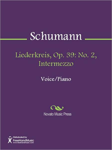 Liederkreis, Op. 39: No. 2, Intermezzo