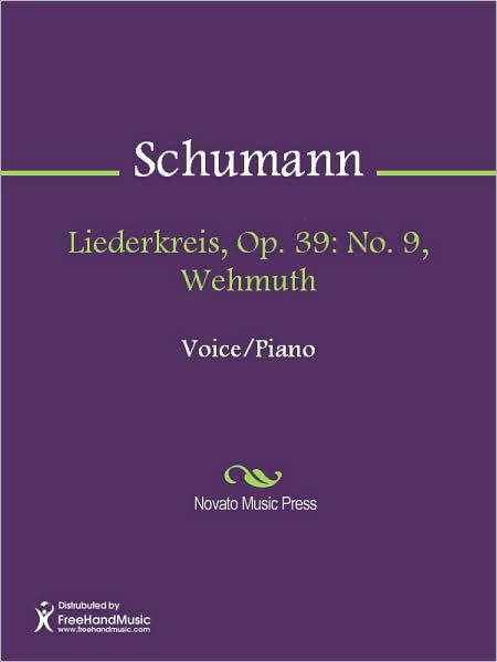 Liederkreis, Op. 39: No. 9, Wehmuth