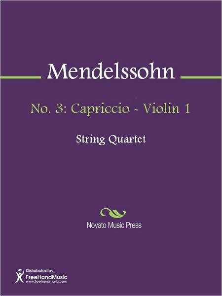 No. 3: Capriccio - Violin 1