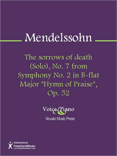 The sorrows of death (Solo), No. 7 from Symphony No. 2 in B-flat Major "Hymn of Praise", Op. 52