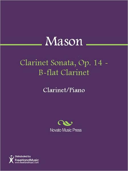 Clarinet Sonata, Op. 14 - B-flat Clarinet