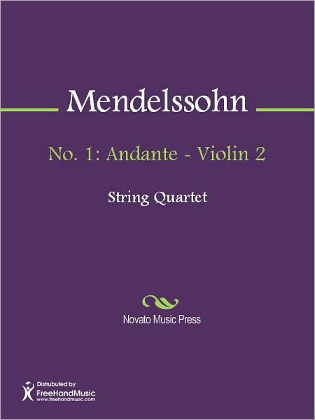 No. 1: Andante - Violin 2