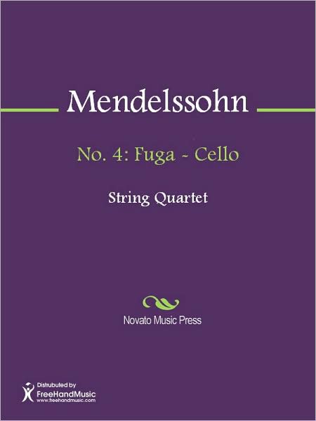 No. 4: Fuga - Cello