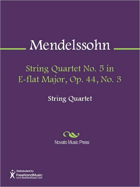 String Quartet No. 5 in E-flat Major, Op. 44, No. 3