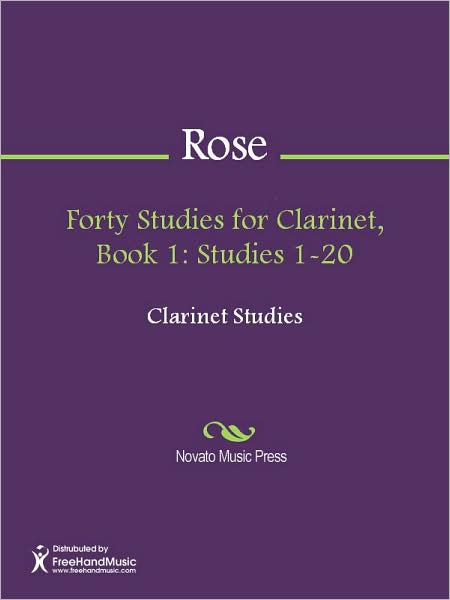 Forty Studies for Clarinet, Book 1: Studies 1-20
