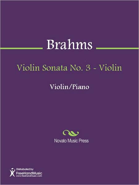 Violin Sonata No. 3 - Violin