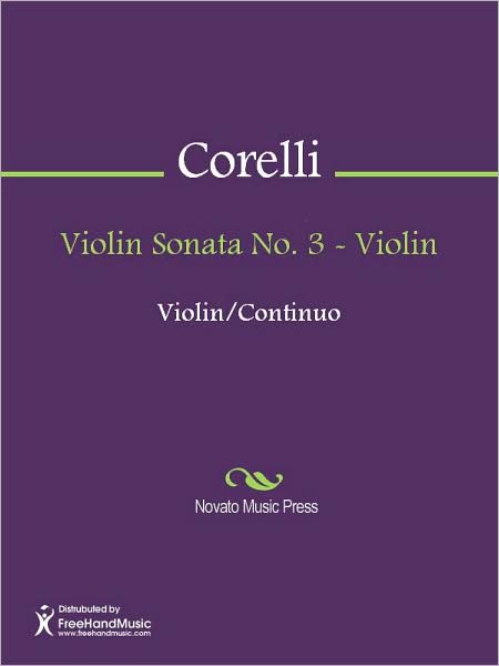 Violin Sonata No. 3 - Violin