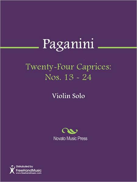 Twenty-Four Caprices: Nos. 13 - 24