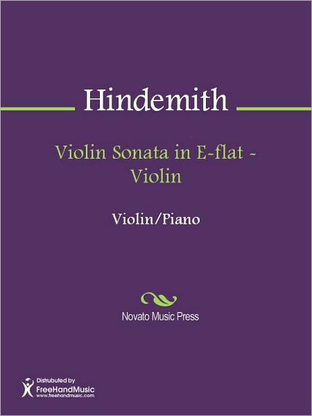 Violin Sonata in E-flat - Violin