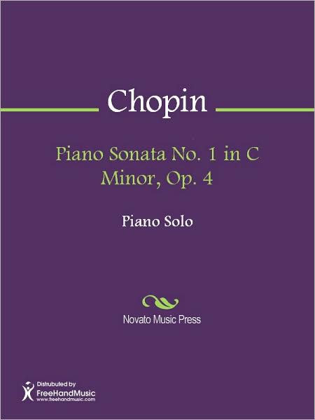 Piano Sonata No. 1 in C Minor, Op. 4
