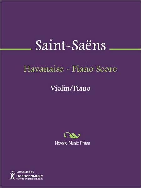 Havanaise - Piano Score