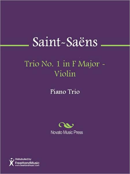 Trio No. 1 in F Major - Violin