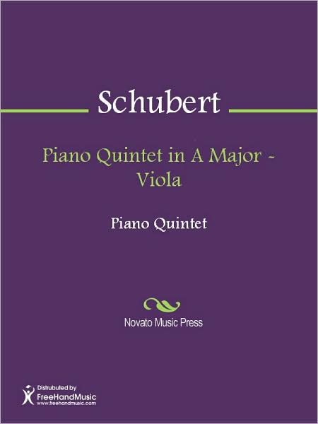 Piano Quintet in A Major - Viola