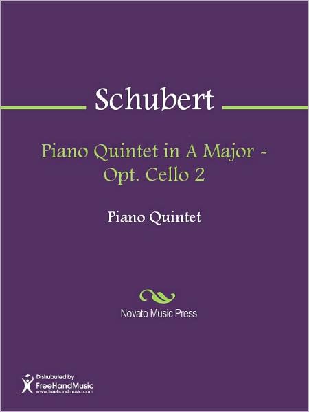 Piano Quintet in A Major - Opt. Cello 2