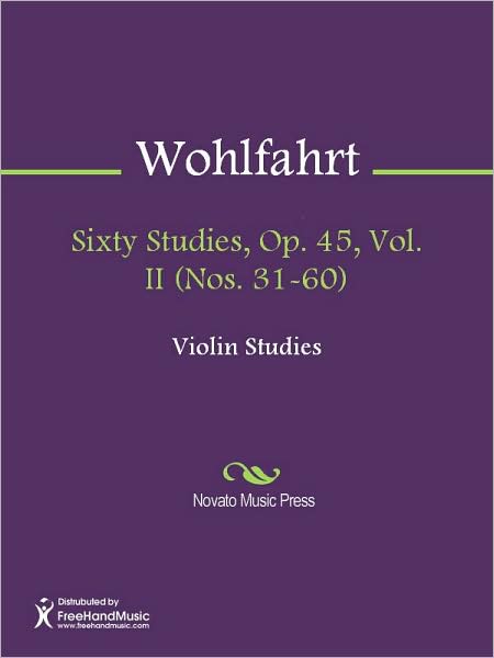 Sixty Studies, Op. 45, Vol. II (Nos. 31-60)