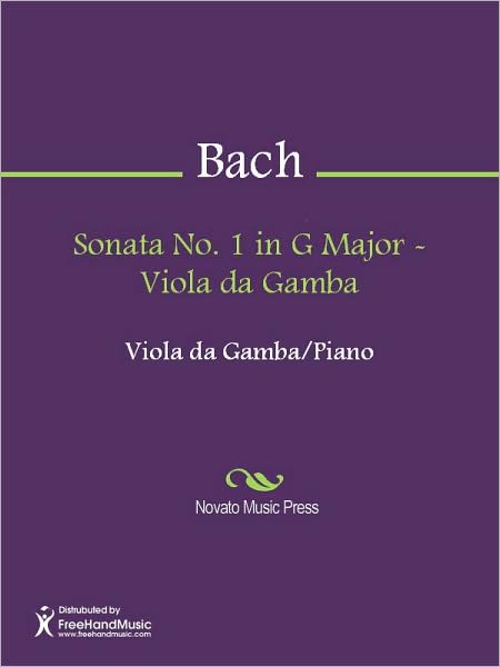Sonata No. 1 in G Major - Viola da Gamba