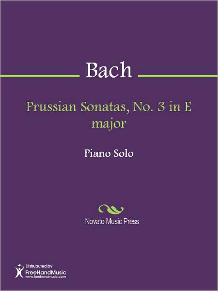 Prussian Sonatas, No. 3 in E major