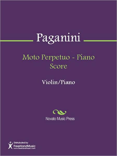 Moto Perpetuo - Piano Score