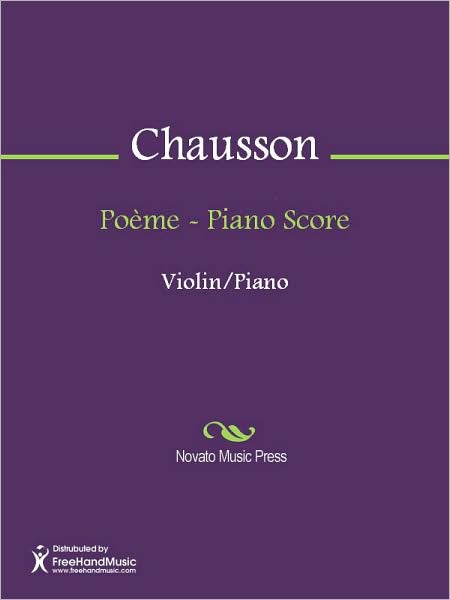 Poeme - Piano Score