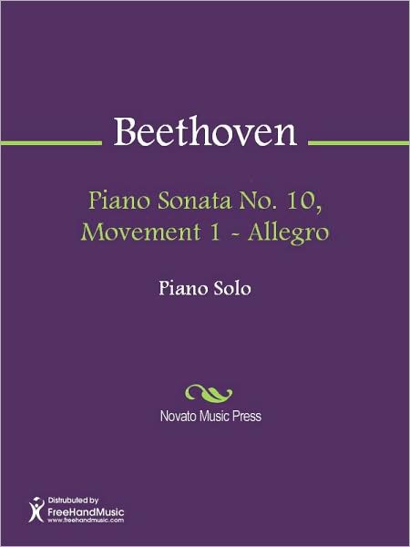 Piano Sonata No. 10, Movement 1 - Allegro