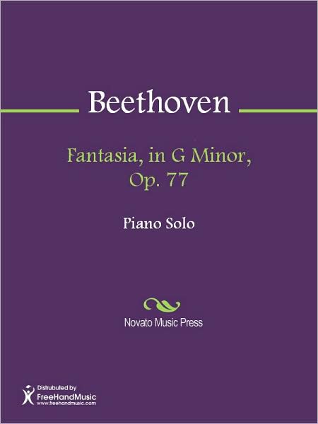 Fantasia, in G Minor, Op. 77