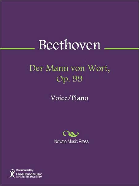 Der Mann von Wort, Op. 99