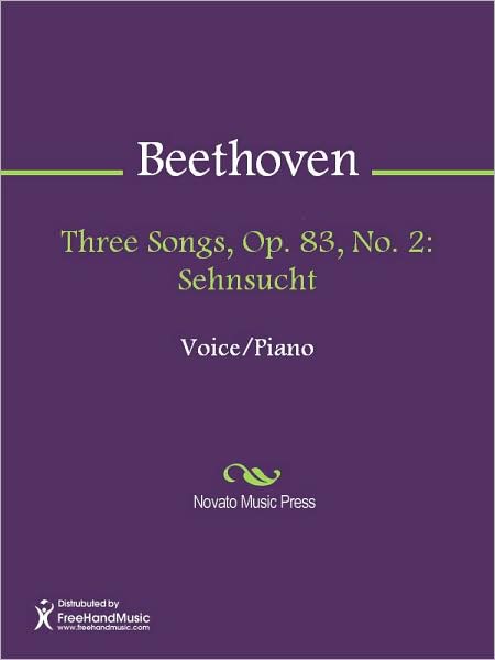 Three Songs, Op. 83, No. 2: Sehnsucht