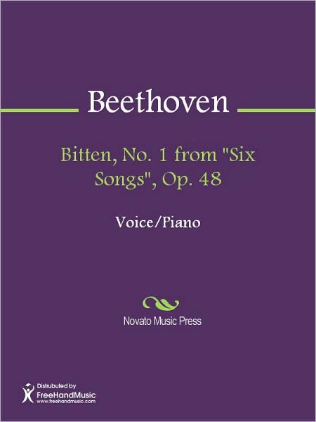 Bitten, No. 1 from "Six Songs", Op. 48